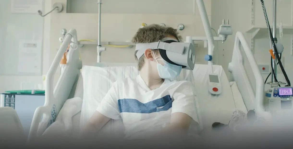 5G ist Ihr virtueller VR-Freund während eines langen Krankenhausaufenthalts